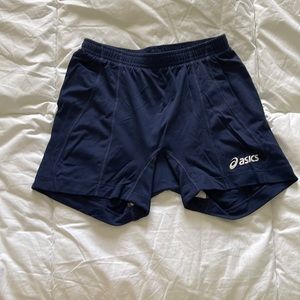 ASICS Navy Blue Spandex Biker Shorts